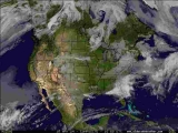North America Color Infrared Animated Satellite Loop